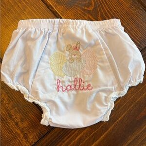 Miss Monogram Easter Bunny “Hallie” bloomers